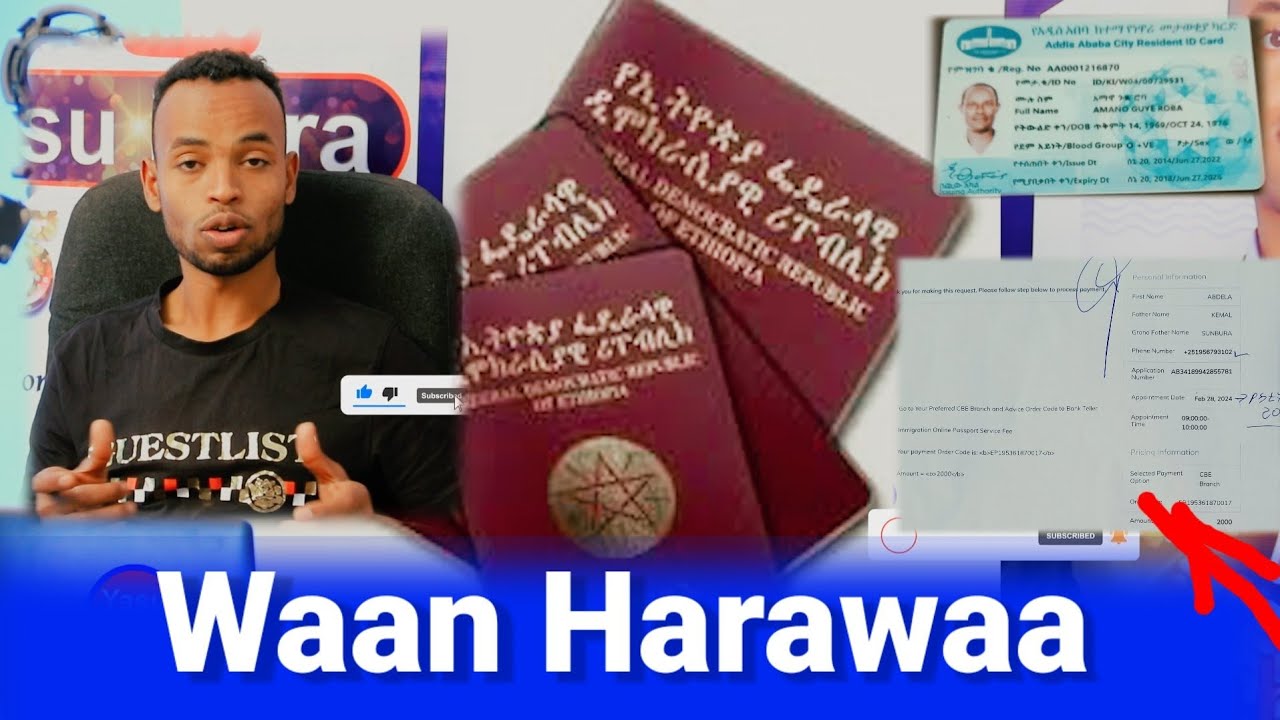 Namoonni Pasporti Barbaddani Fi Shamarraan biyyoota Arabaa demuu barbaddan Kunoo.