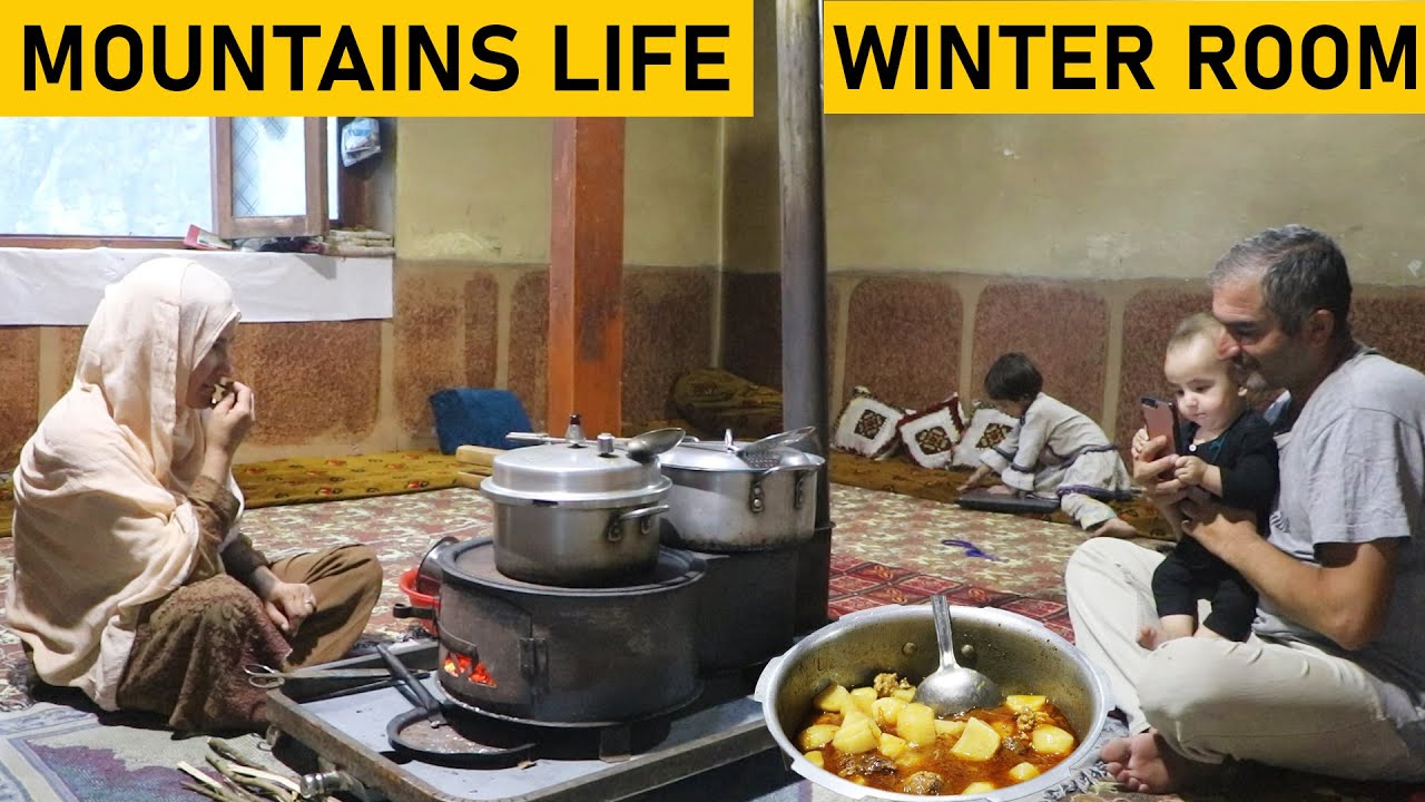OUR FIRST INDOOR COOKING ON MANNUAL STOVE | COOKING IN  OUR WINTER ROOM |