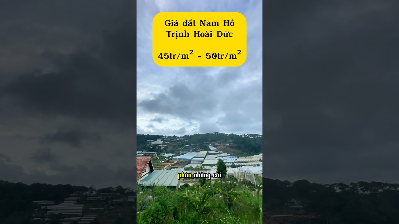 Đất Nam Hồ - Trịnh Ho&agrave;i Đức gi&aacute; bao nhi&ecirc;u ??? #muabannhadatdalat #datdalat #nhadalat