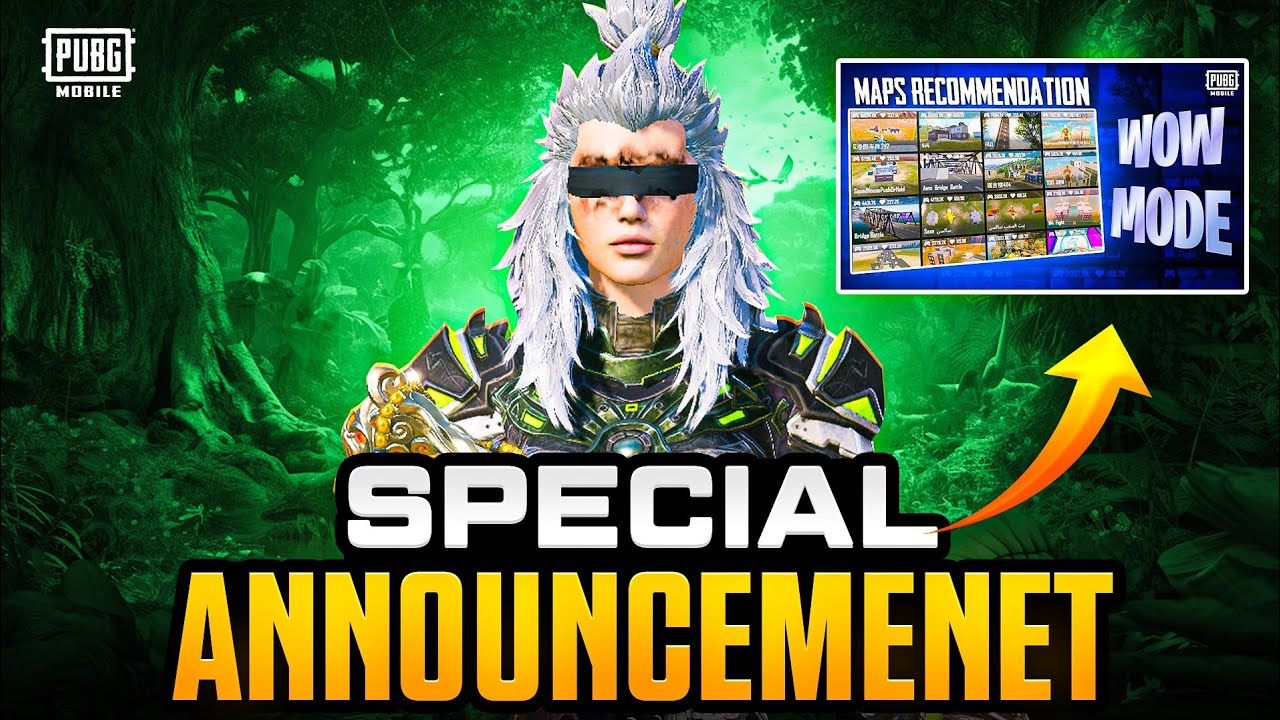 Special Announcement for WOW Creators and SENSI Public || PUBGM