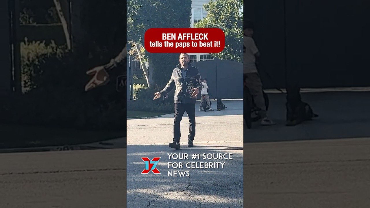 Ben Affleck Confronts The Paparazzi Outside His Brentwood Home
