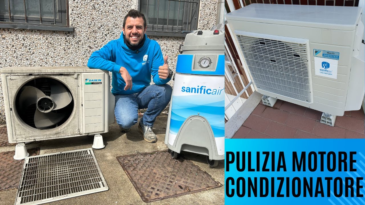 PULIZIA MOTORE ESTERNO DEL CONDIZIONATORE