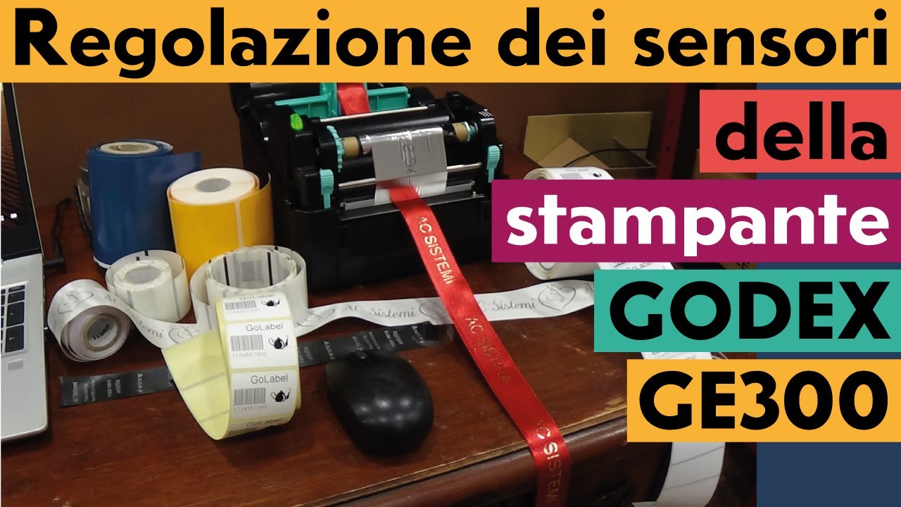 REGOLAZIONE DEI SENSORI DELLA STAMPANTE GODEX GE300