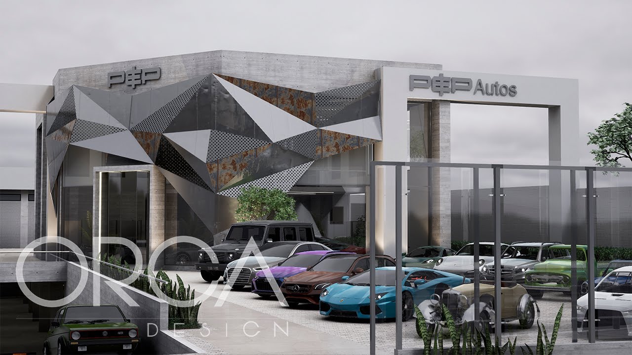 Arquitectura Moderna | Concesionario de autos de lujo | Ambato, Ecuador | en 4K | ORCA