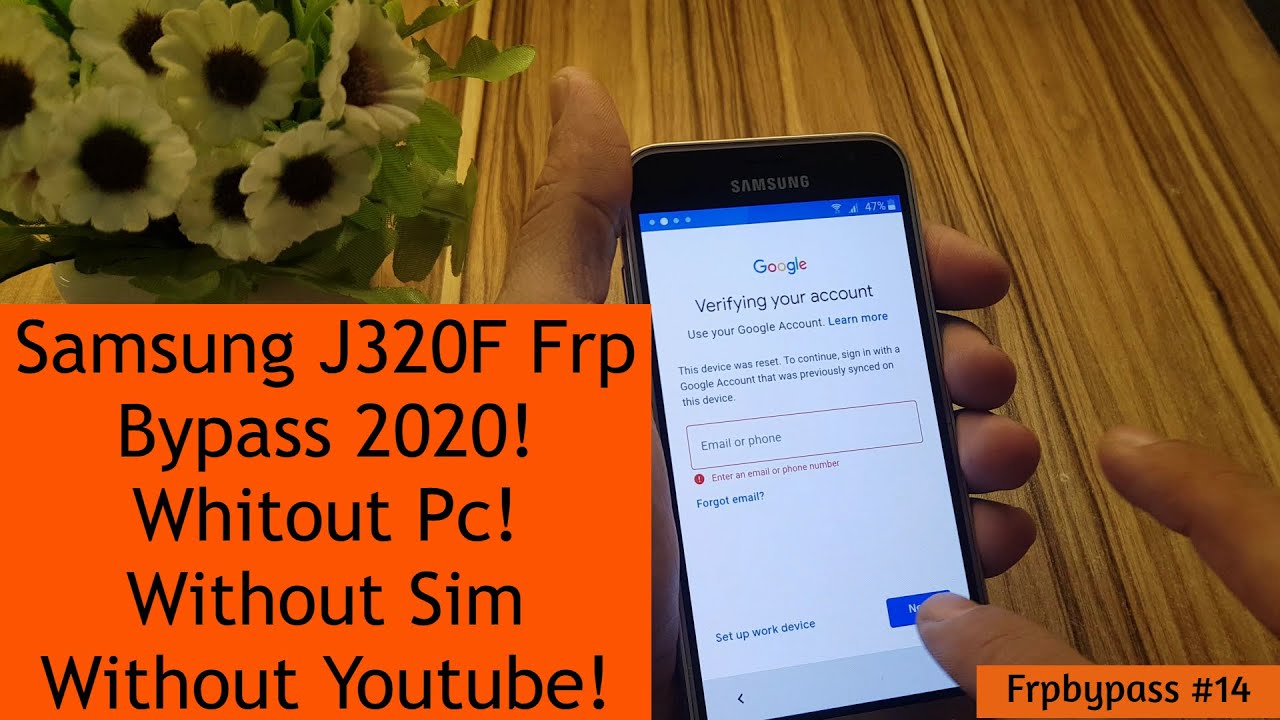 Samsung Galaxy J3 2016 (J320F) Frp Bypass Google Account Remove 2020 - Without Pc, Without Youtube