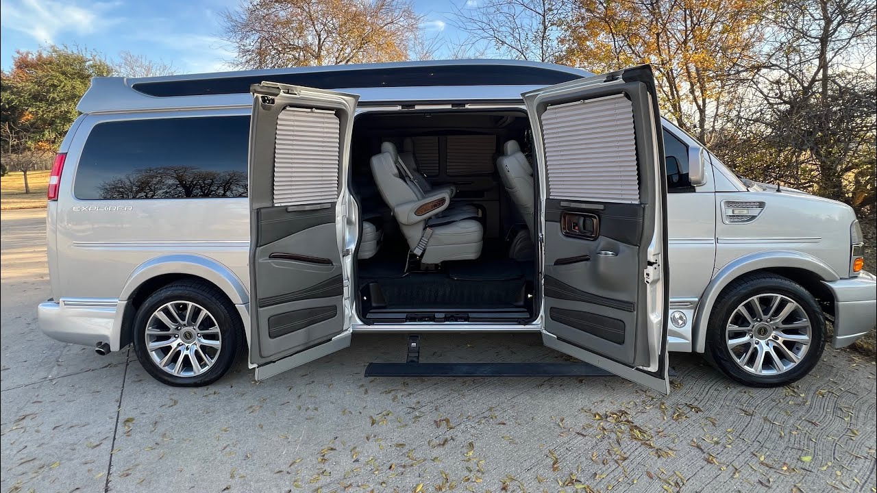 **RARE** Custom 9 Passenger Explorer Conversion Van! 32 TV Captains Chairs Bed! MUST SEE!