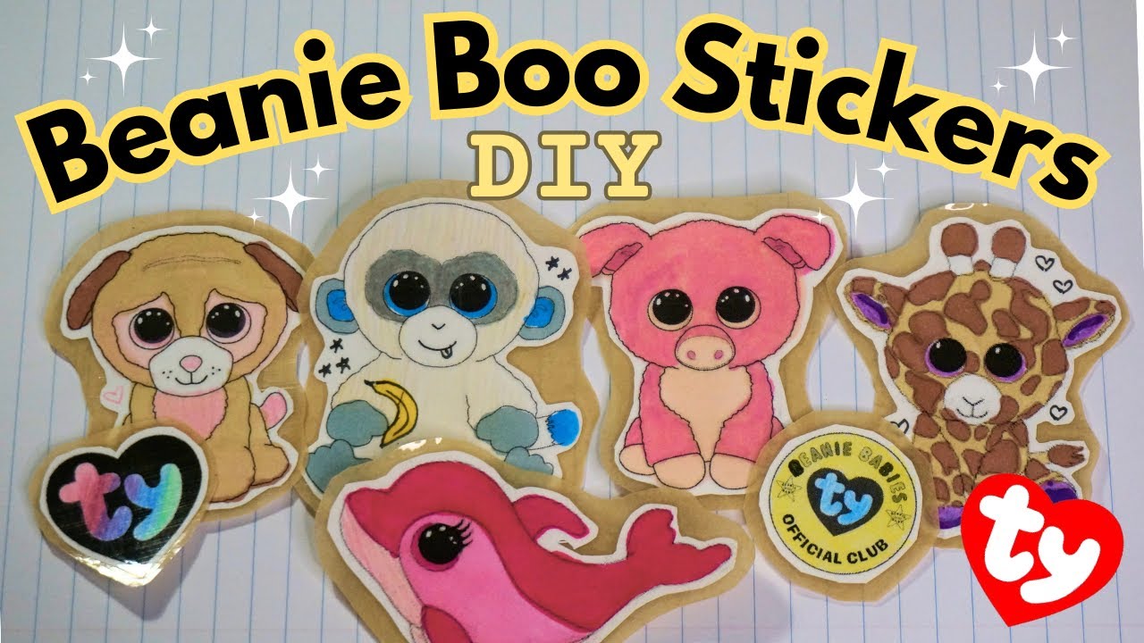 How to Make Beanie Boo Stickers at Home! DIY