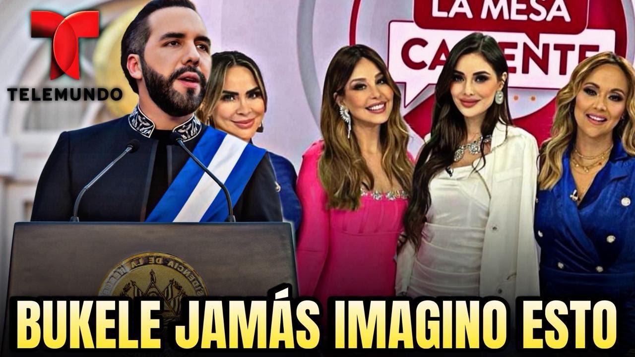 INÉDITO😱 Periodistas de TELEMUNDO quedan ENCANTADAS con Bukele