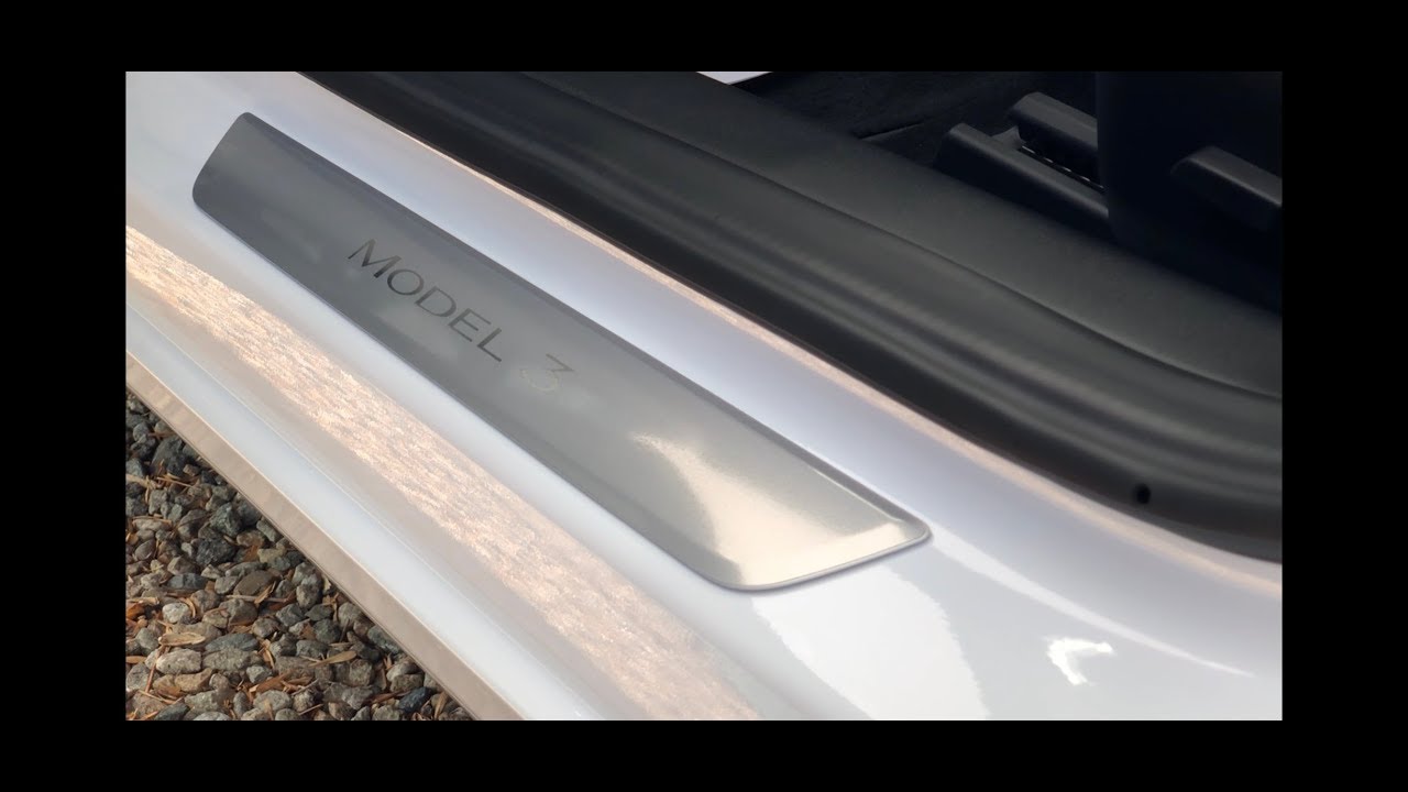 Tesla Model 3 Door Sill Protector Installation from EVWRAPS