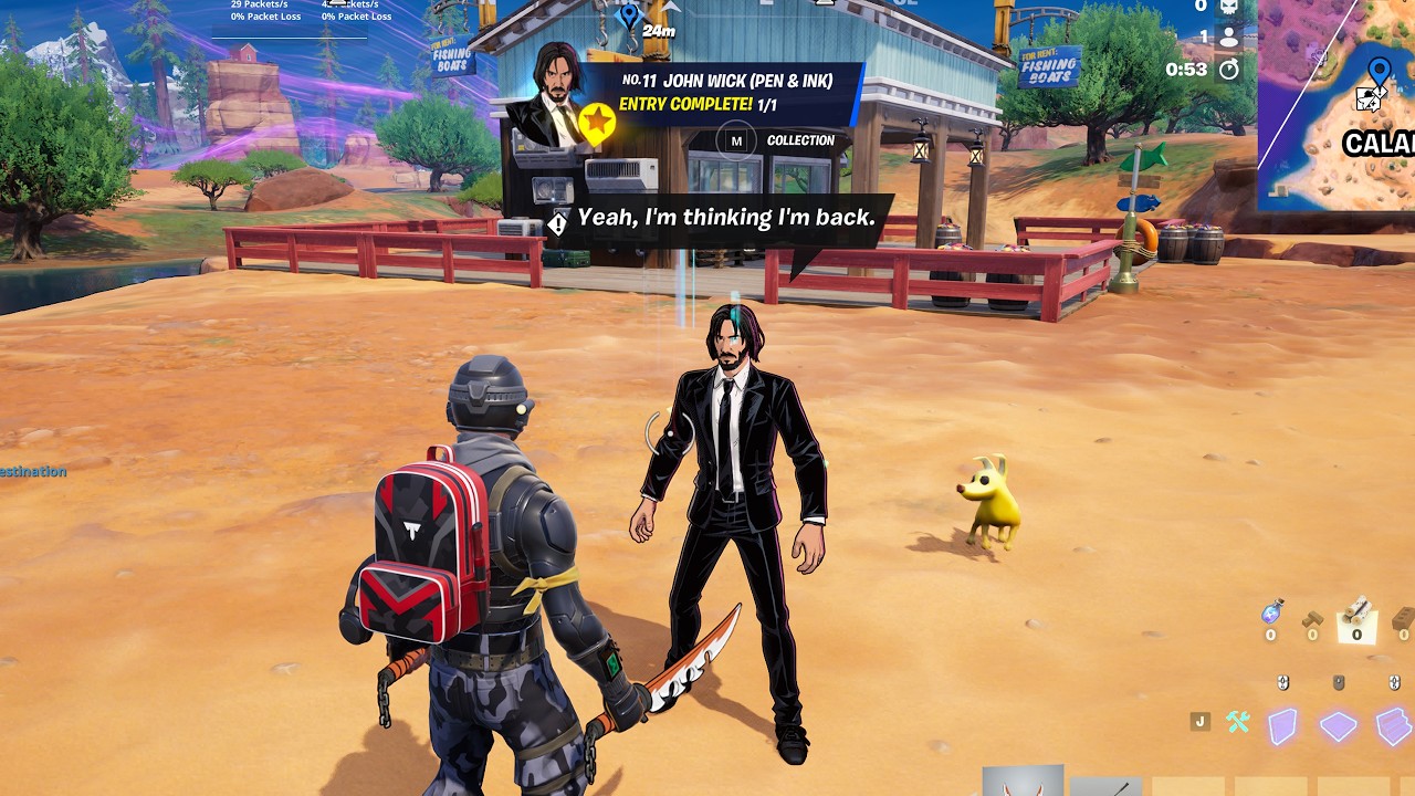 Где найти NPC Джона Уика &mdash; Fortnite Глава 7 Сезон 3 (NPC)