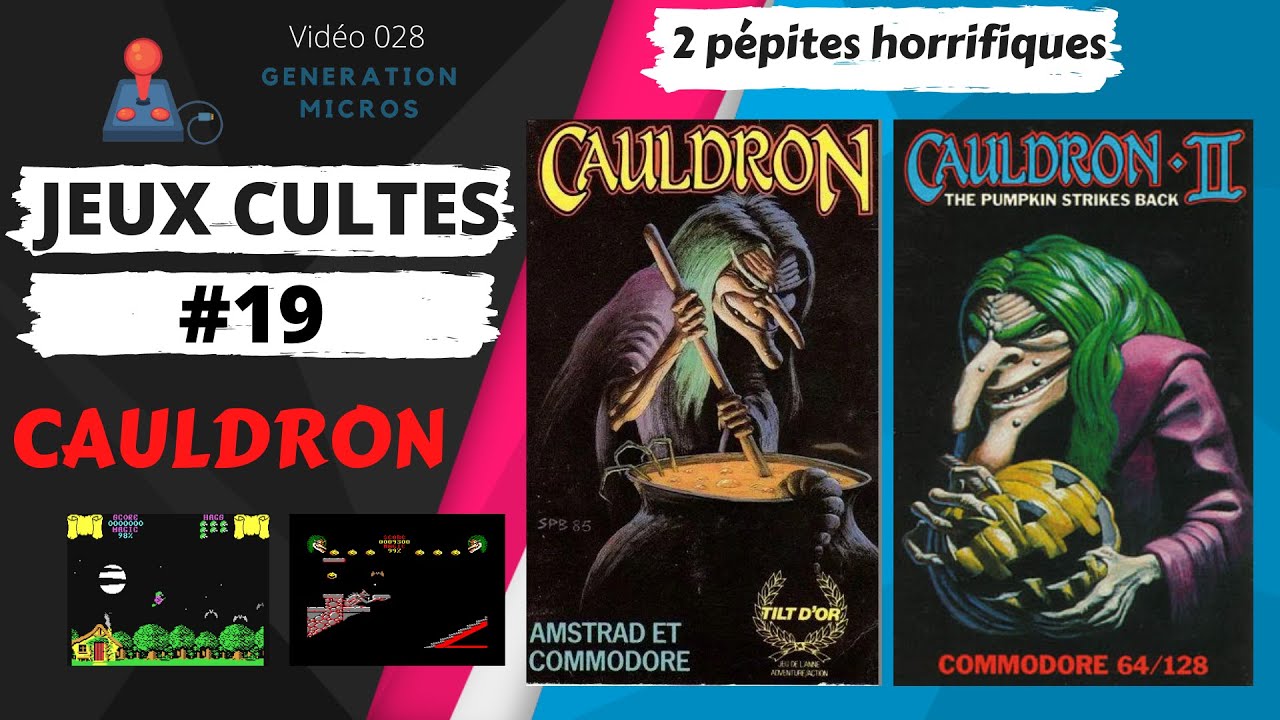 Jeux Cultes : Cauldron et Cauldron 2 sur Commodore 64, Amstrad CPC, ZX Spectrum.