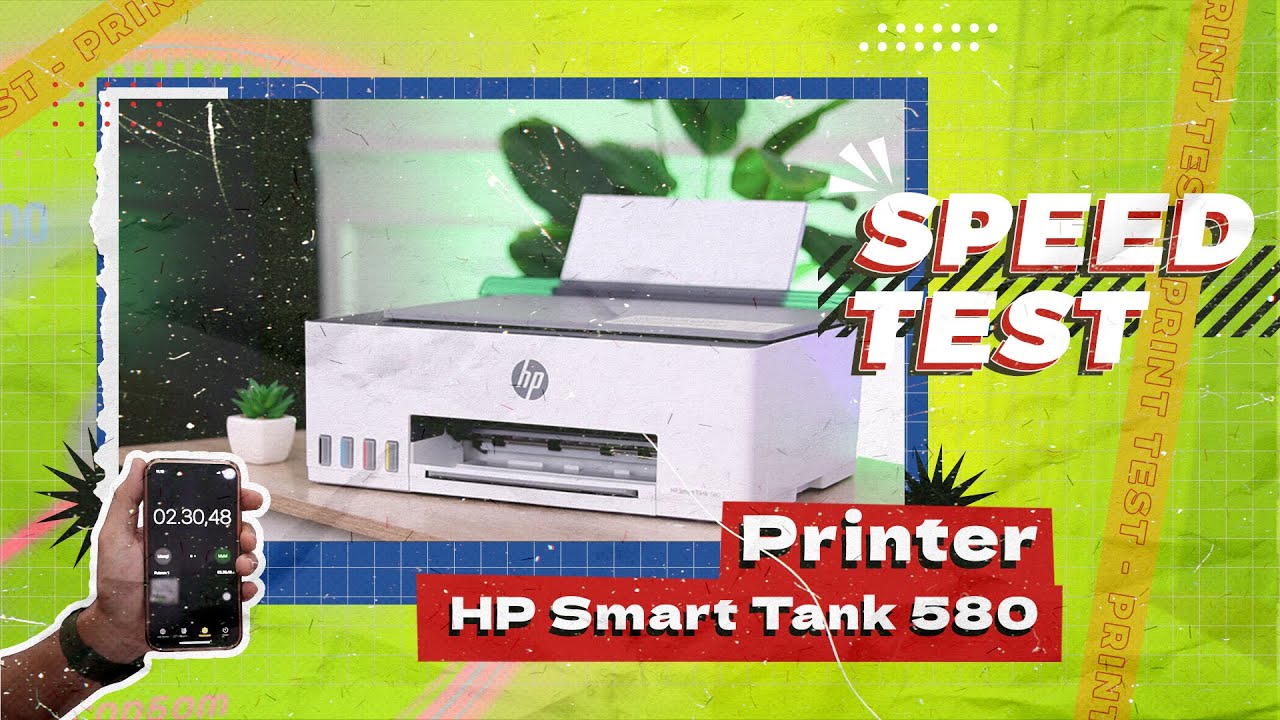 UJI KECEPATAN CETAK PRINTER HP SMART TANK 580 585