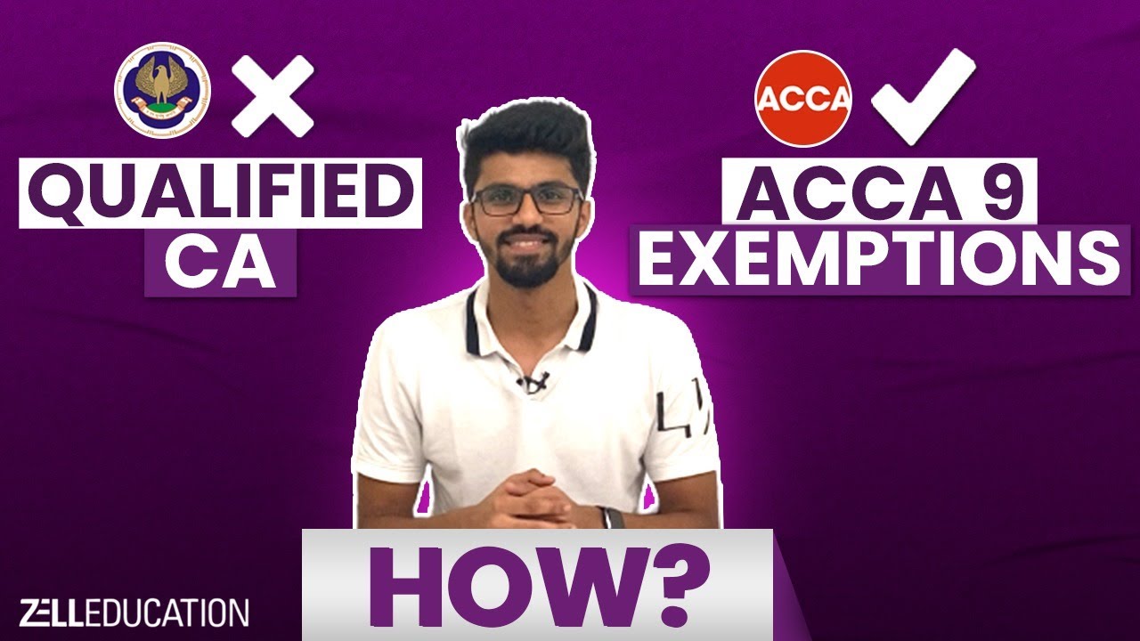 ACCA Exemptions For CAs | You Don't Need To Be A Qualified CA To Claim Exemptions,Watch To Know More