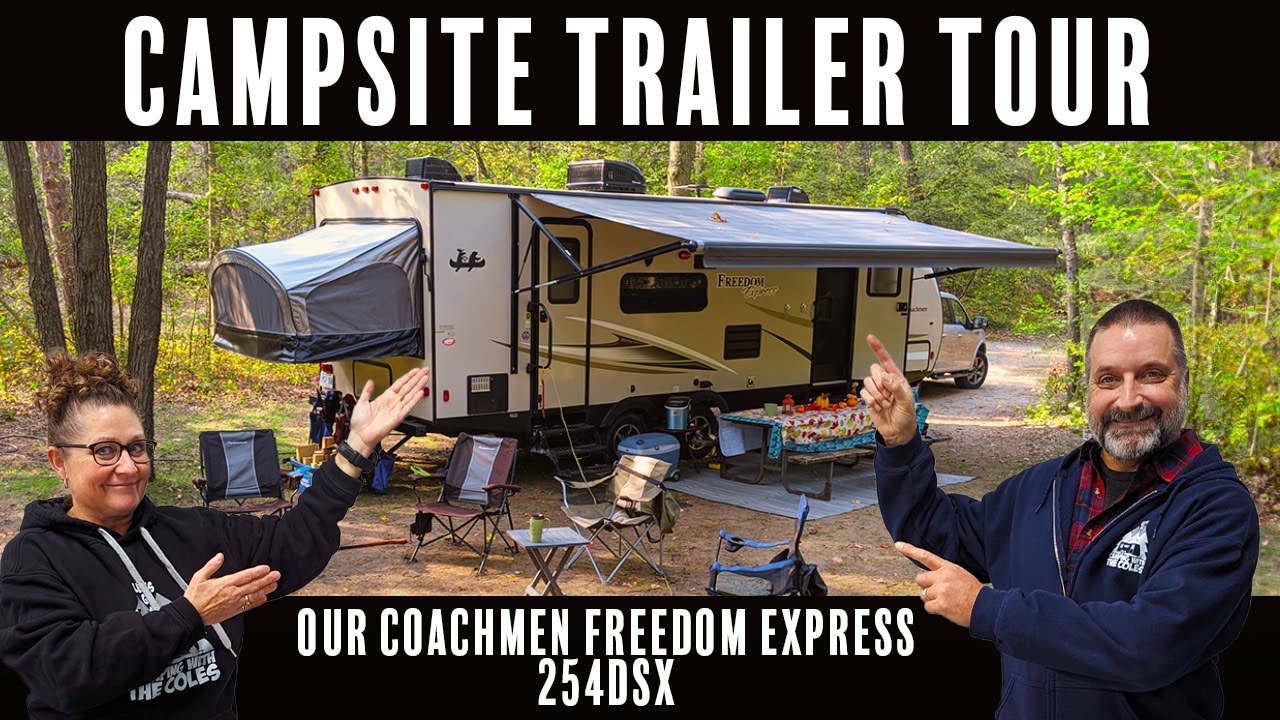 Экскурсия по кемпингу на трейлере — наш Coachmen Freedom Express 254DSX 2017 года