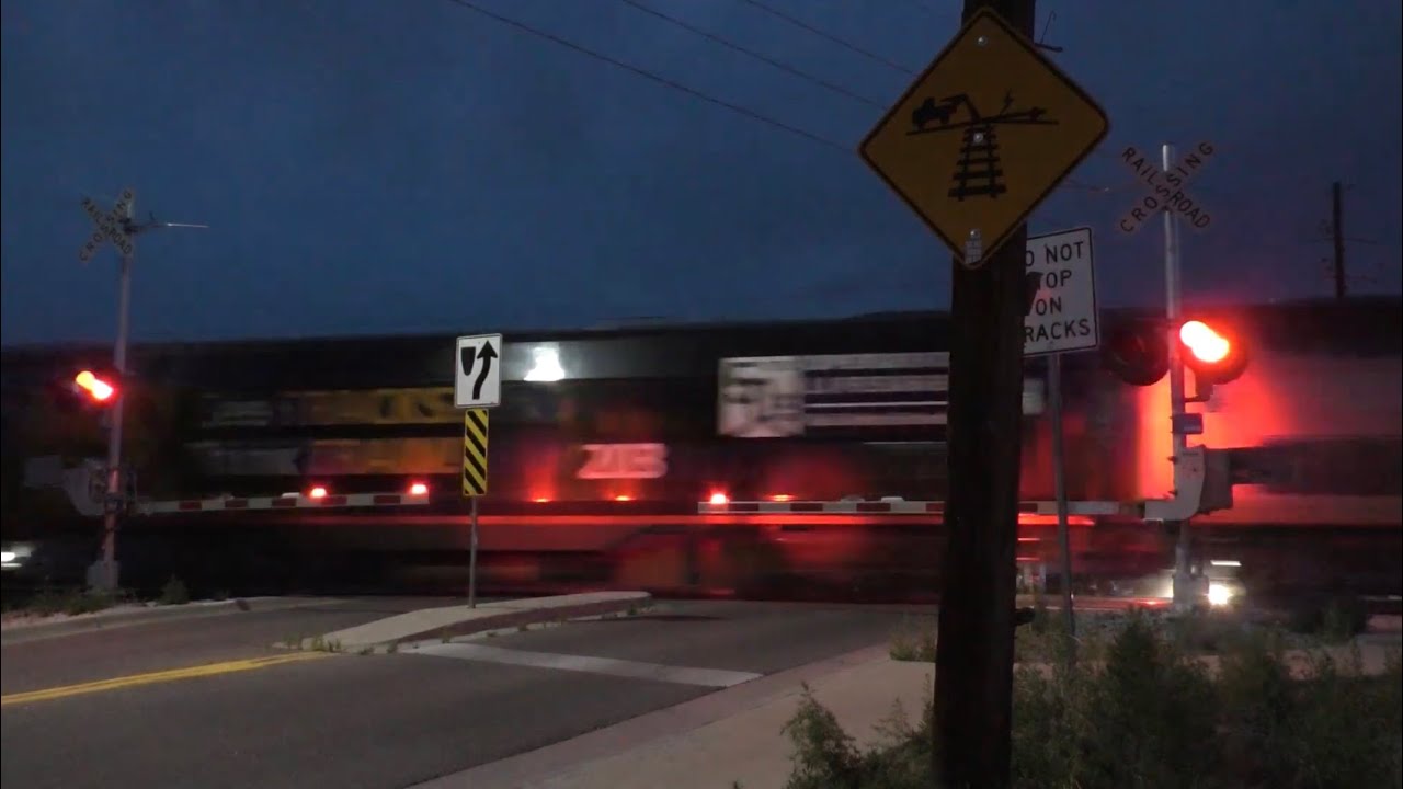 66th Ave. Railroad Crossing, Arvada, CO with AMTK 203 Leading!