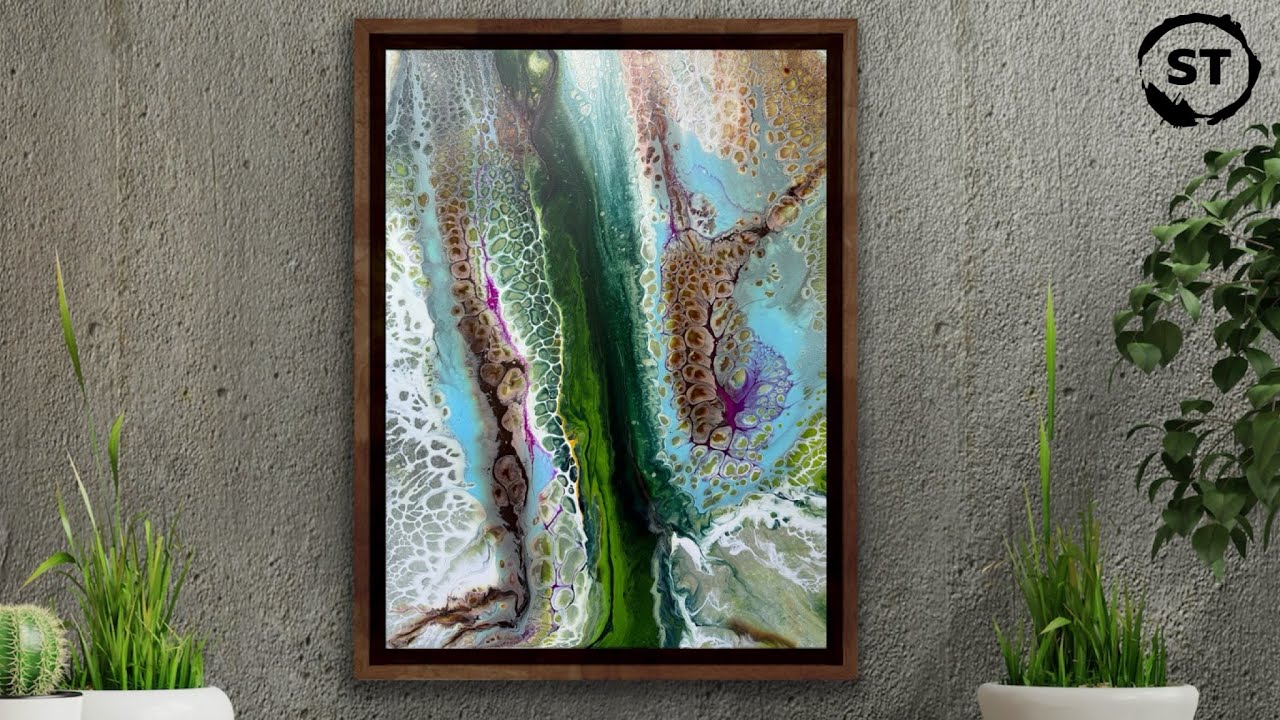 Pearl Painting with Earthy GREEN colors!  What is Color Theory?🤔
