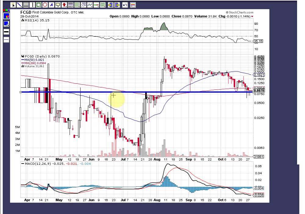 FCGD | First Columbia Gold Corp. | Video Chart for 10/30/14