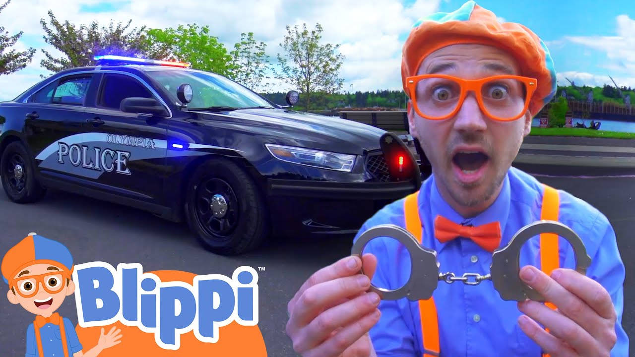 Blippi Explores a Police Car! | Learning Vehicles for Kids | Fun and Educational Videos for Kids