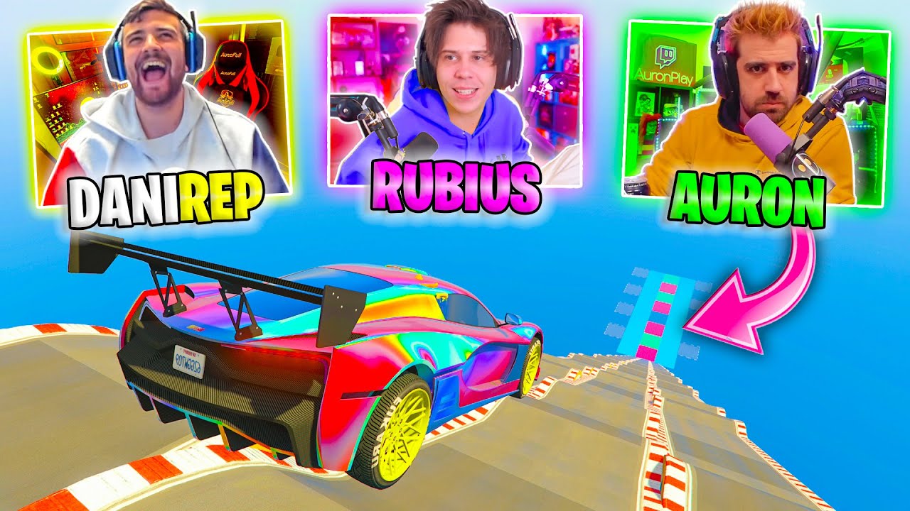 MI PRIMERA MEGA RAMPA IMPOSIBLE CON RUBIUS , AURONPLAY , IBAI Y AMIGOS!! - GTA V ONLINE