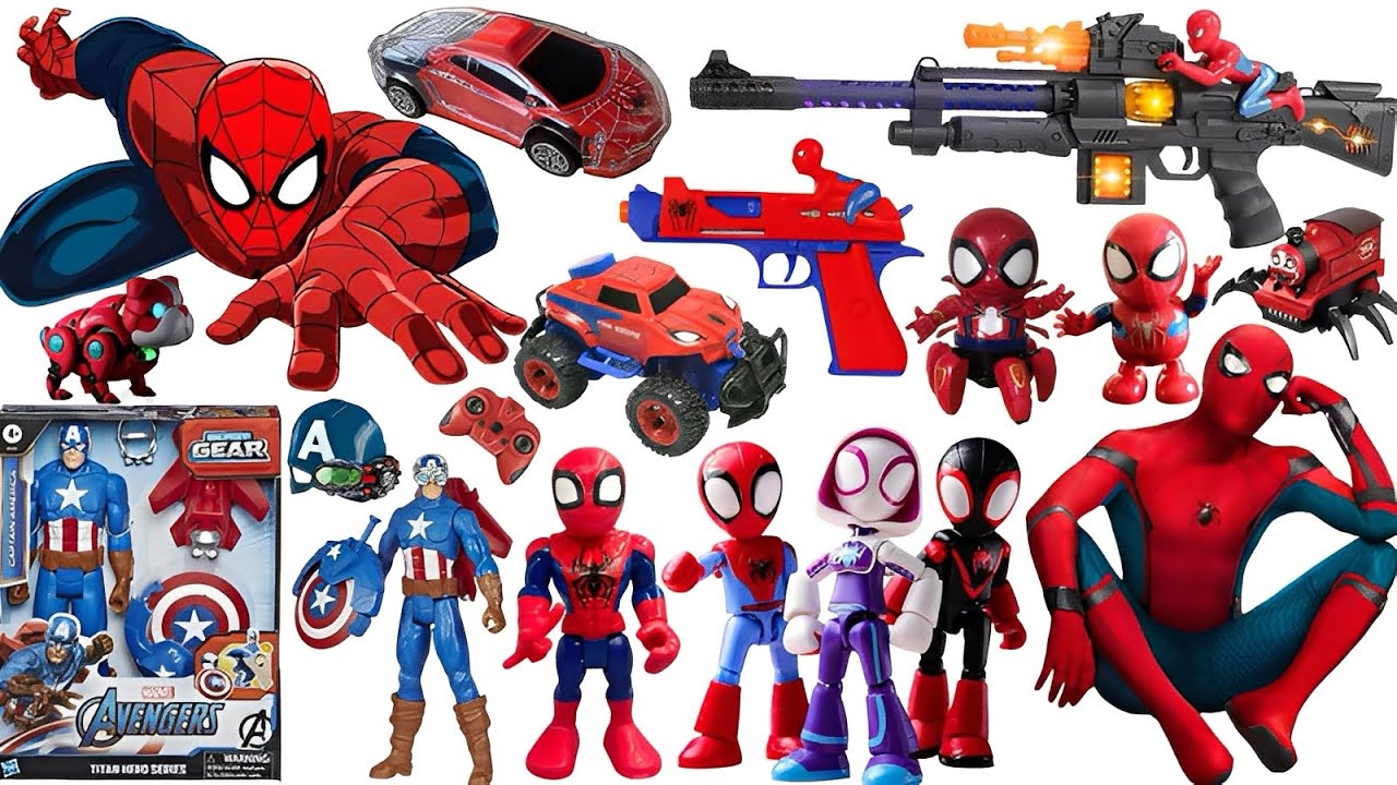Marvel Toy Series Unboxing, Popular Spider-Man Toy Car, Marvel Popular Action Toy Gun