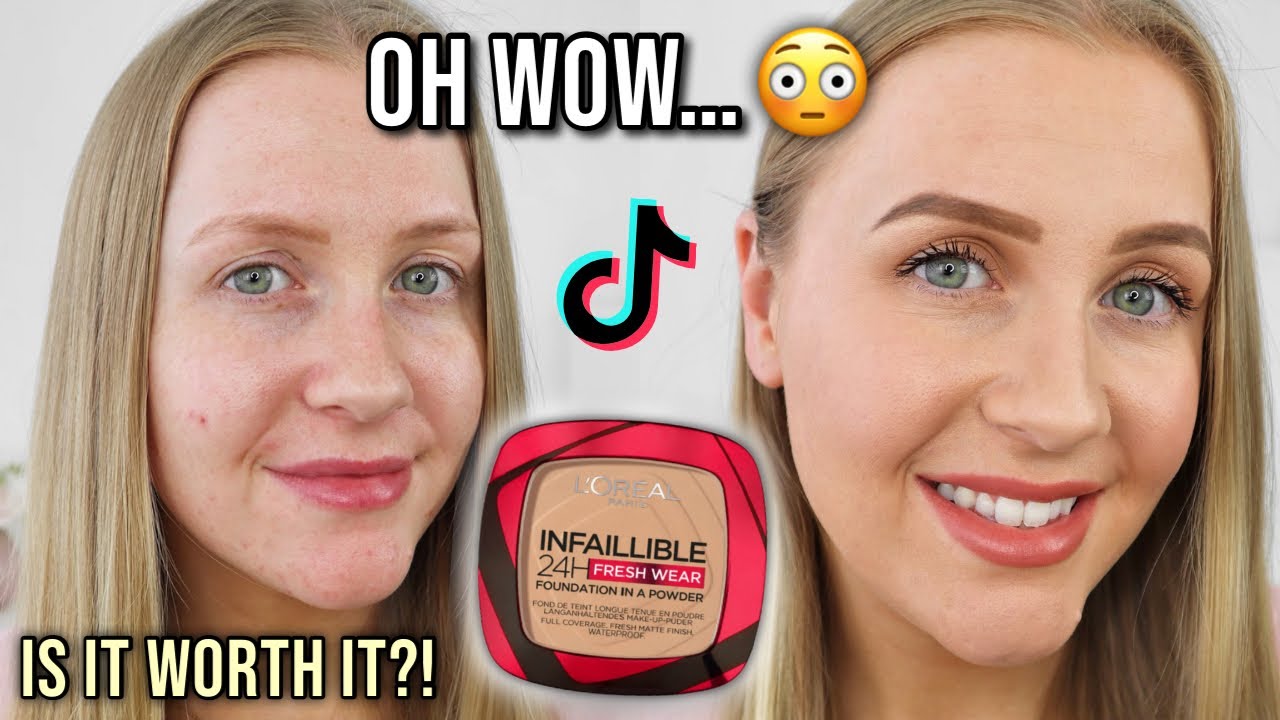 L'Oréal Infallible 24H Fresh Wear Powder Foundation | First Impression, Wear/Water Test & Review