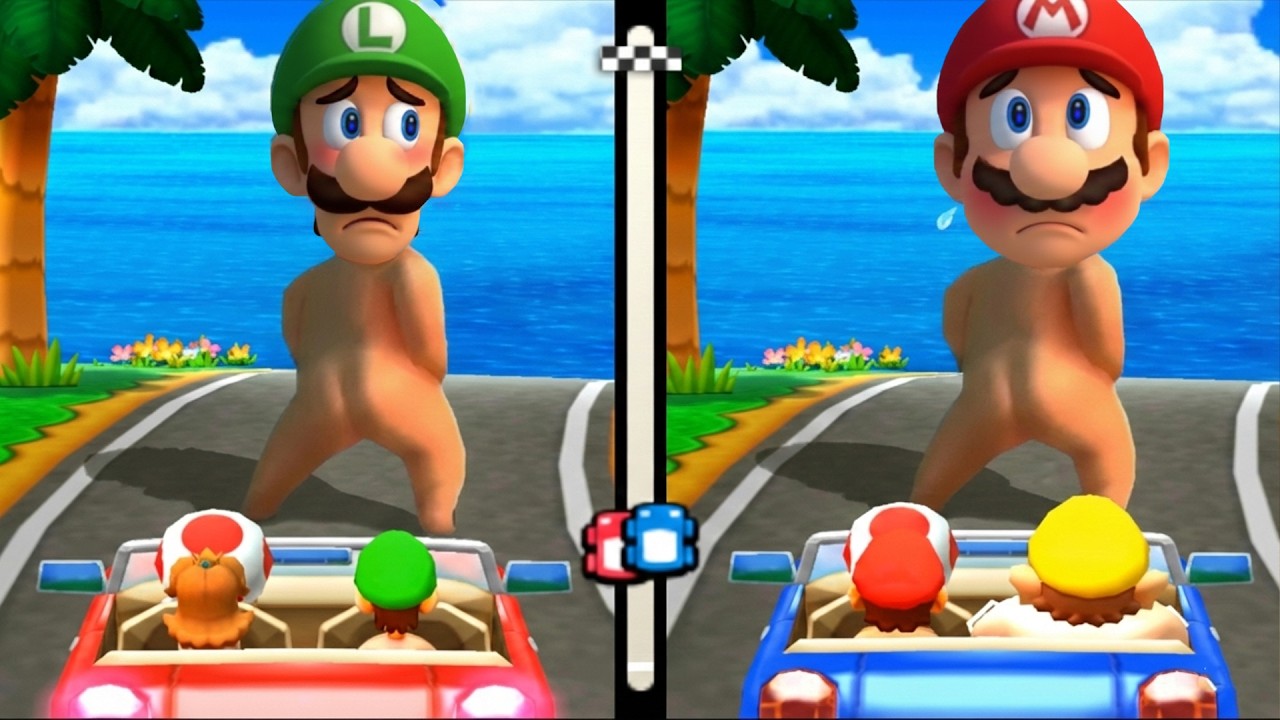 【3dsマリオパーティ100ミニゲームコレクション】ミニゲームマリオVsデイジーVsワリオVsルイージ(最強CPU｢たつじん)