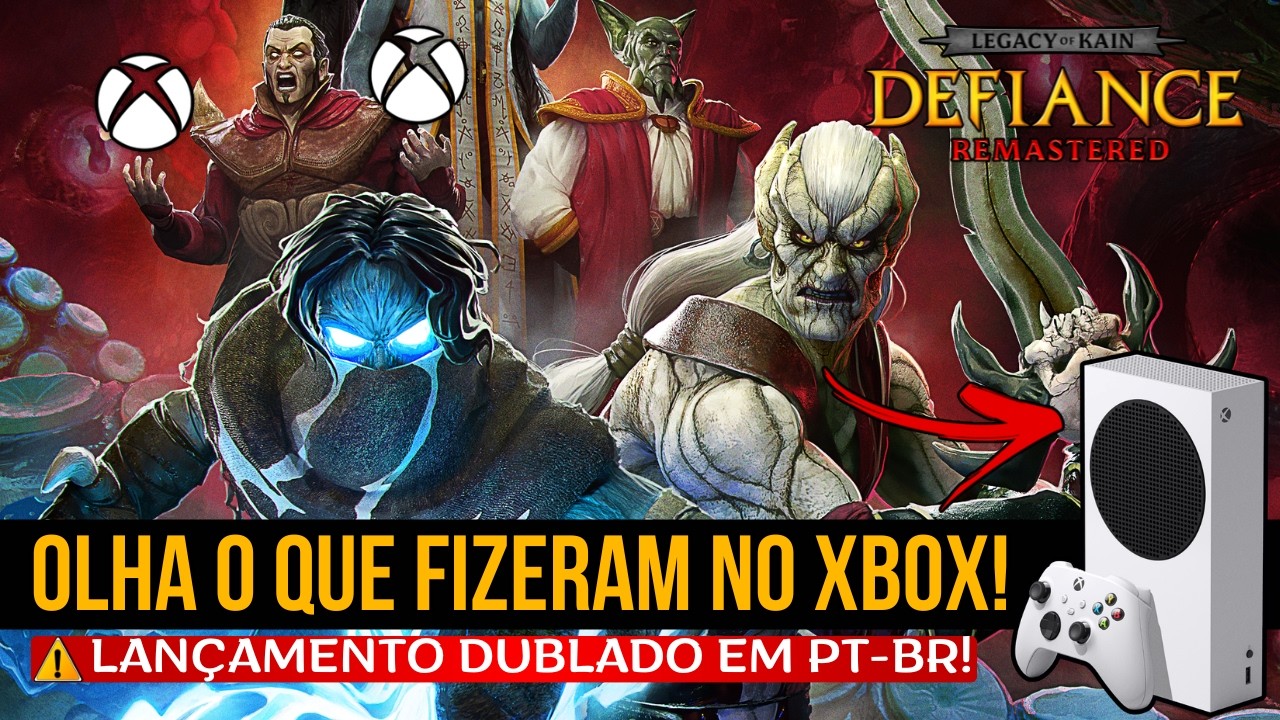Olha o Novo LANÇAMENTO ABSURDO Dublado em PT-BR no XBOX SERIES S | Legacy of Kain: Defiance Remaster
