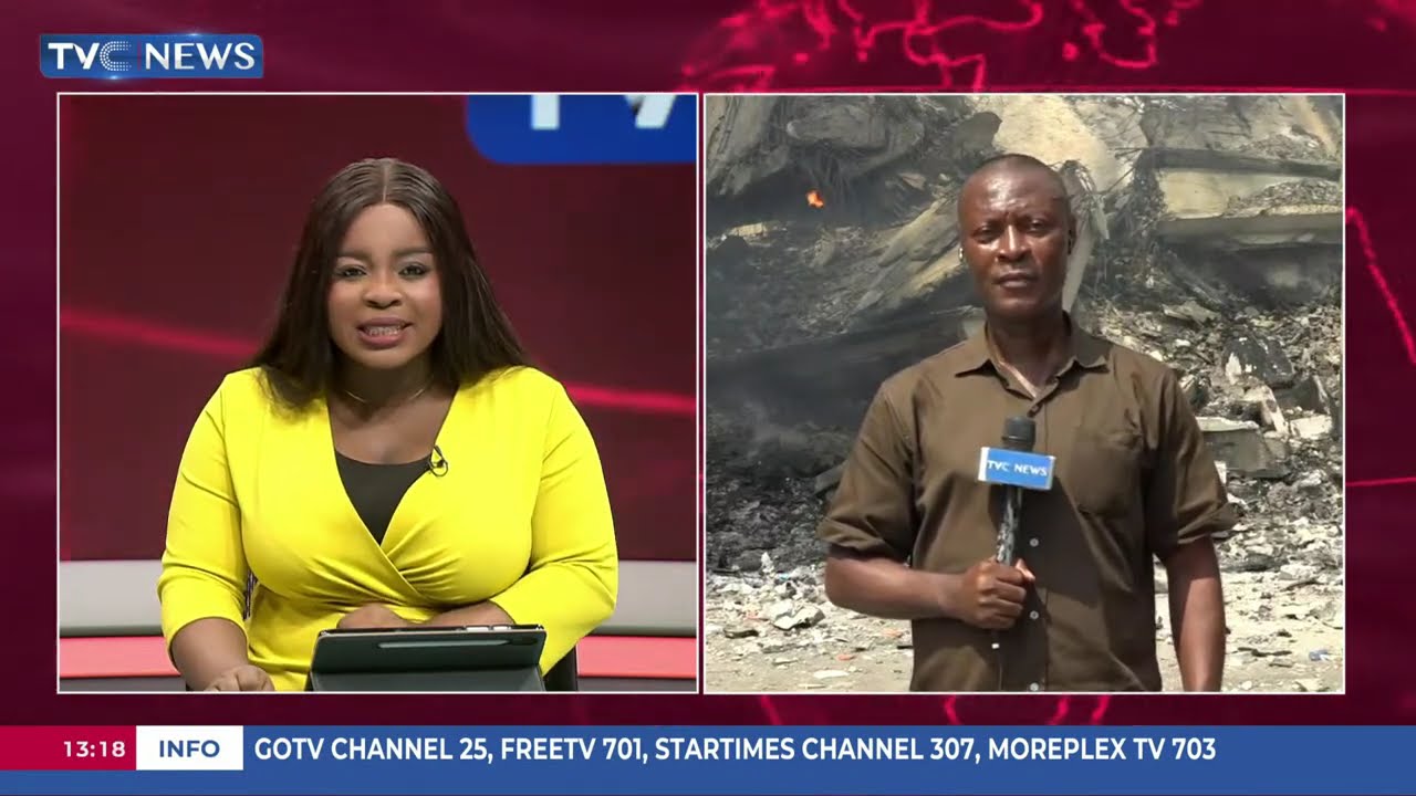 Live Updates: Lagos GNI Building Fire Still Simmering Three Days After Incident