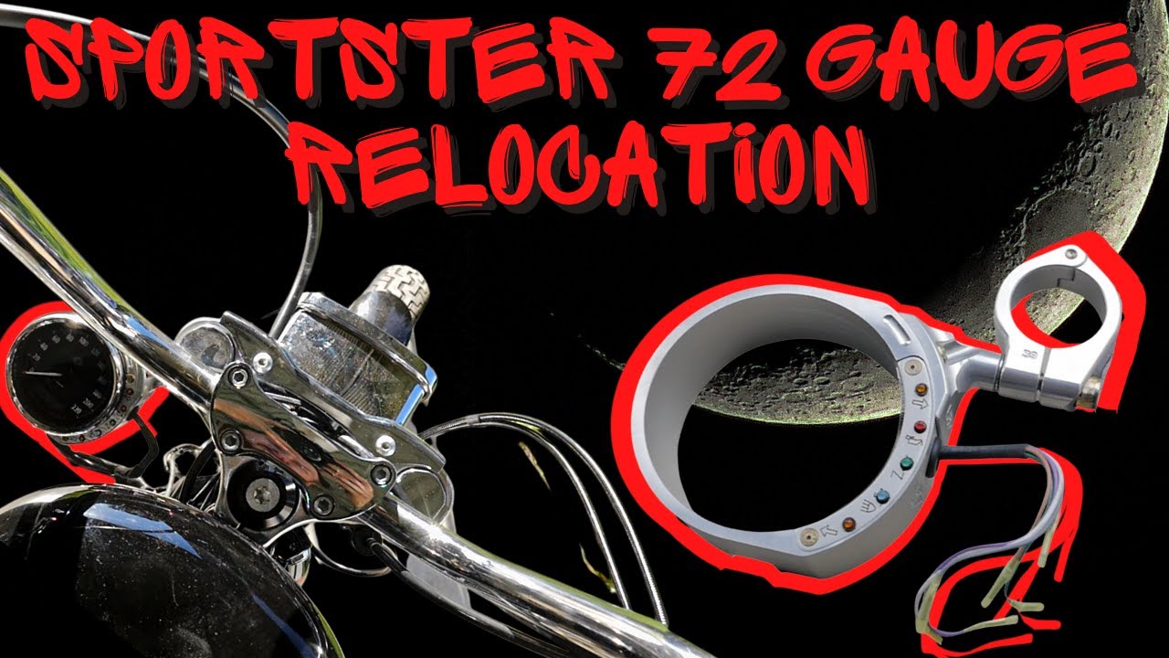 Joker machine gauge relocation mount - Sportster 72