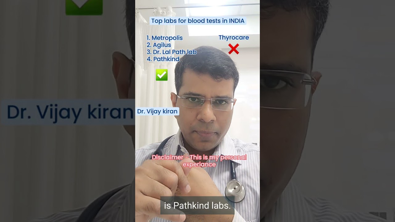 Top 5 labs for blood reports in India.By Dr. Vijay Kiran. #bloodtest #bestlab #drvijaykiran