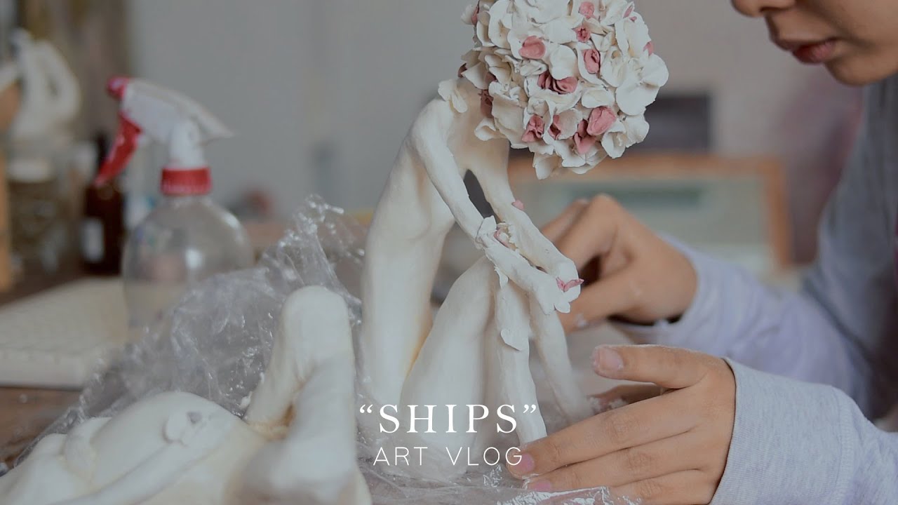 SILENT ART VLOG | April 2022 sculpture collection, roasting coffee beans at home | ASMR