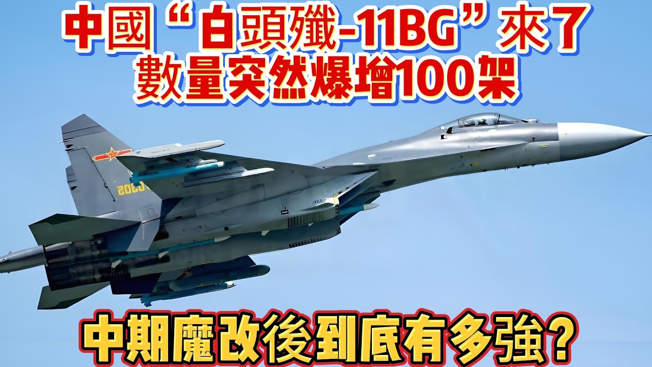 中國“白頭殲-11BG”來了！數量突然爆增100架，中期魔改後到底有多強？#歼11BG#中国军工#战斗机#武器科普#军事装备#军事新闻#军事科普#武器装备#军武科普#热点军事#军武
