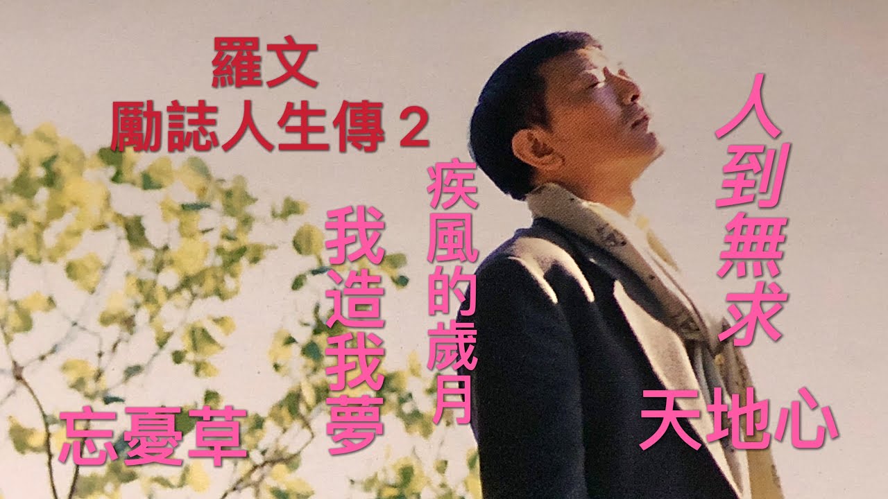 羅文 正能量之歌 人到無求 我造我夢 忘憂草 天地心 疾風的歲月 Roman Tam Spirit Motivation