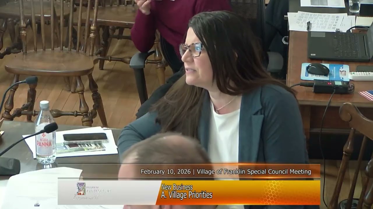 Village of Franklin Special Council Meeting on February 11, 2026