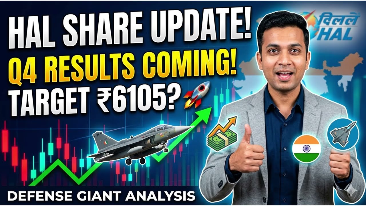 HAL Share Price Target Update: Q4 Results Date Announced Will Hit ₹6,105? 🚀 | HAL share target 2026