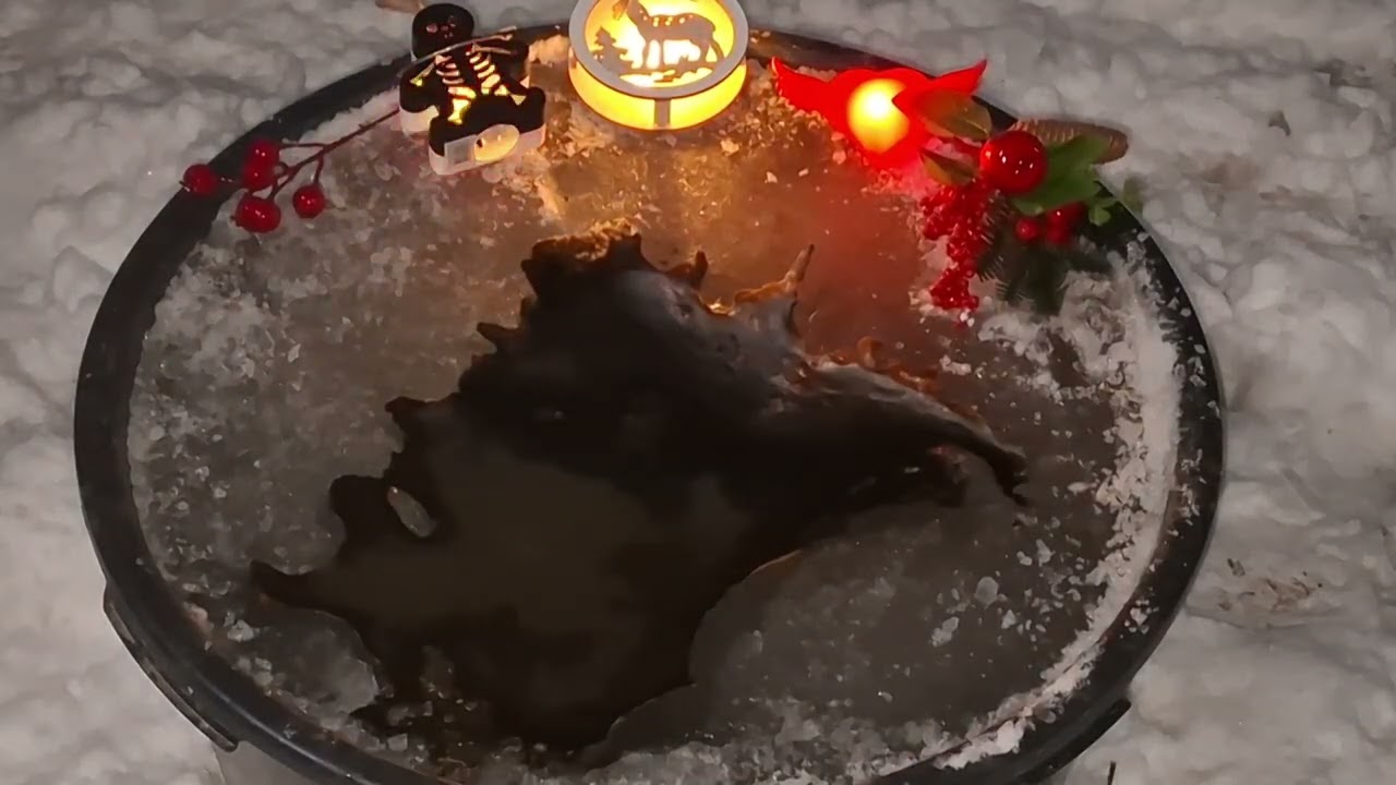 Чистка на льду от закольцовок рабских ошейников, и нечистой силы!!!🕳💣💥💯💫