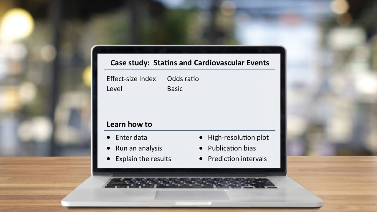 Meta-Analysis with CMA - Case Study: Statins and Cardiovascular Events