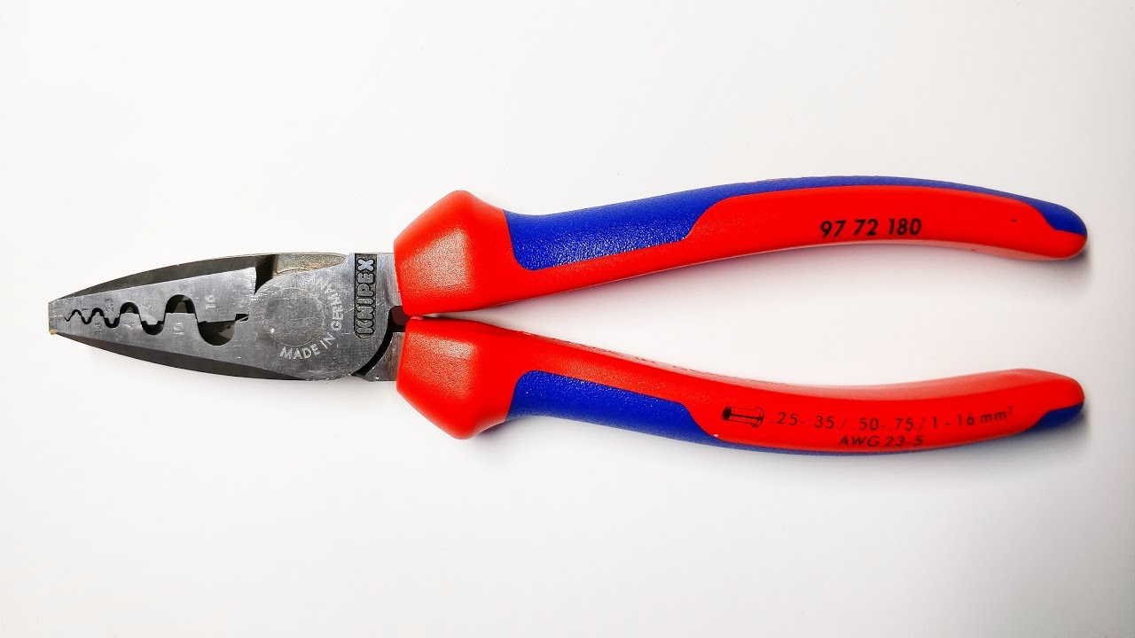 Инструмент для обжима контактных гильз KNIPEX 97 72 180