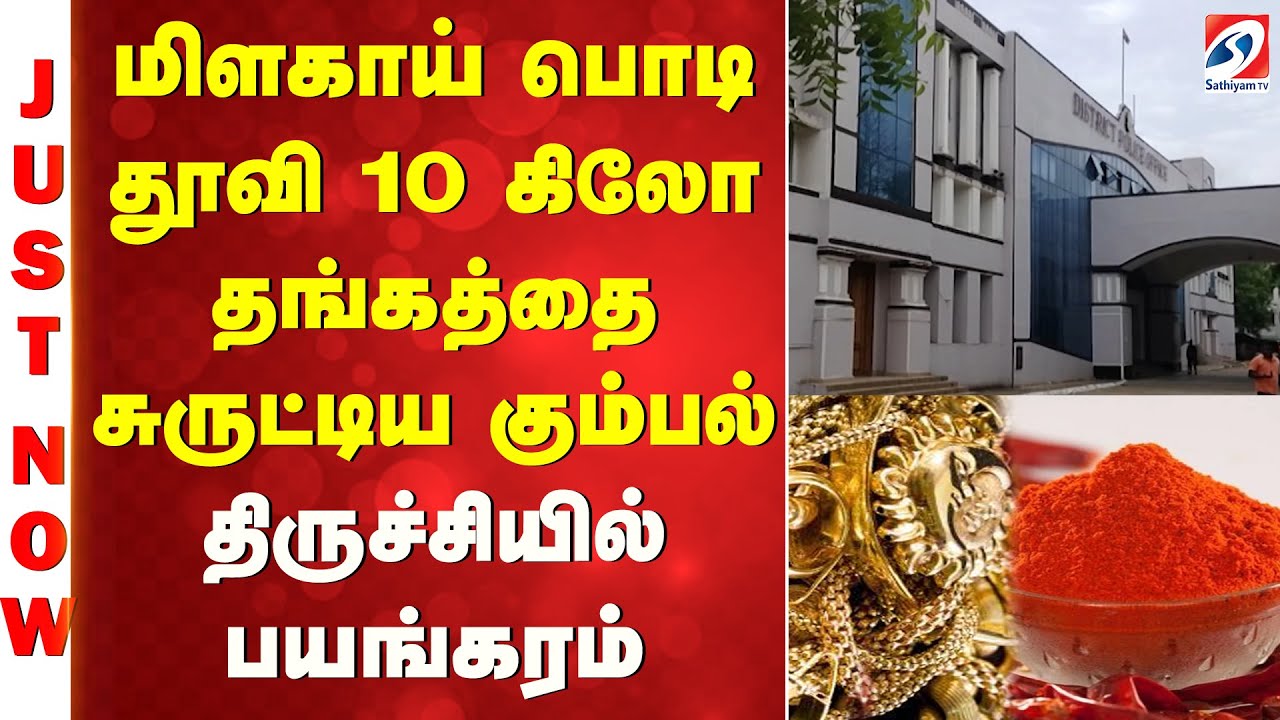 Trichy  | GoldTheft  | மிளகாய் பொடி தூவி 10 கிலோ தங்கத்தை சுருட்டிய கும்பல் - திருச்சியில் பயங்கரம்