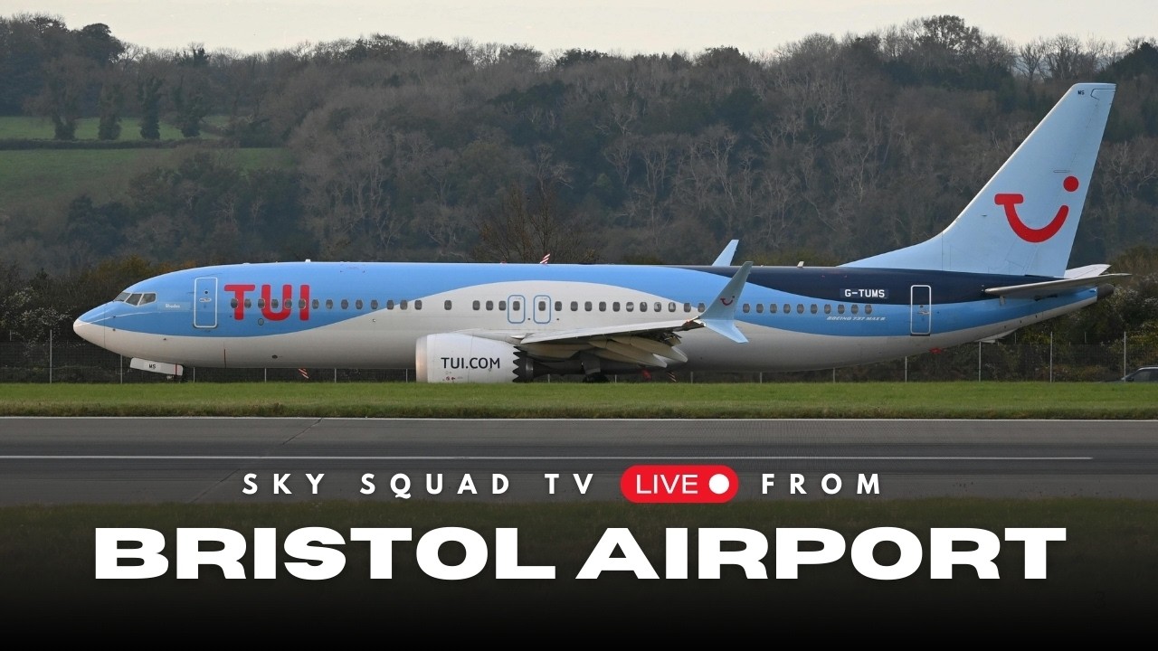🔴 LIVE CROSSWIND Plane Spotting -  BRISTOL AIRPORT - 8th Feb 2026! 🔴