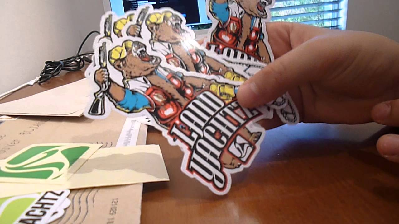 Free stickers!!! from: Billabong, Landyachtz, Gopro and spacecraft