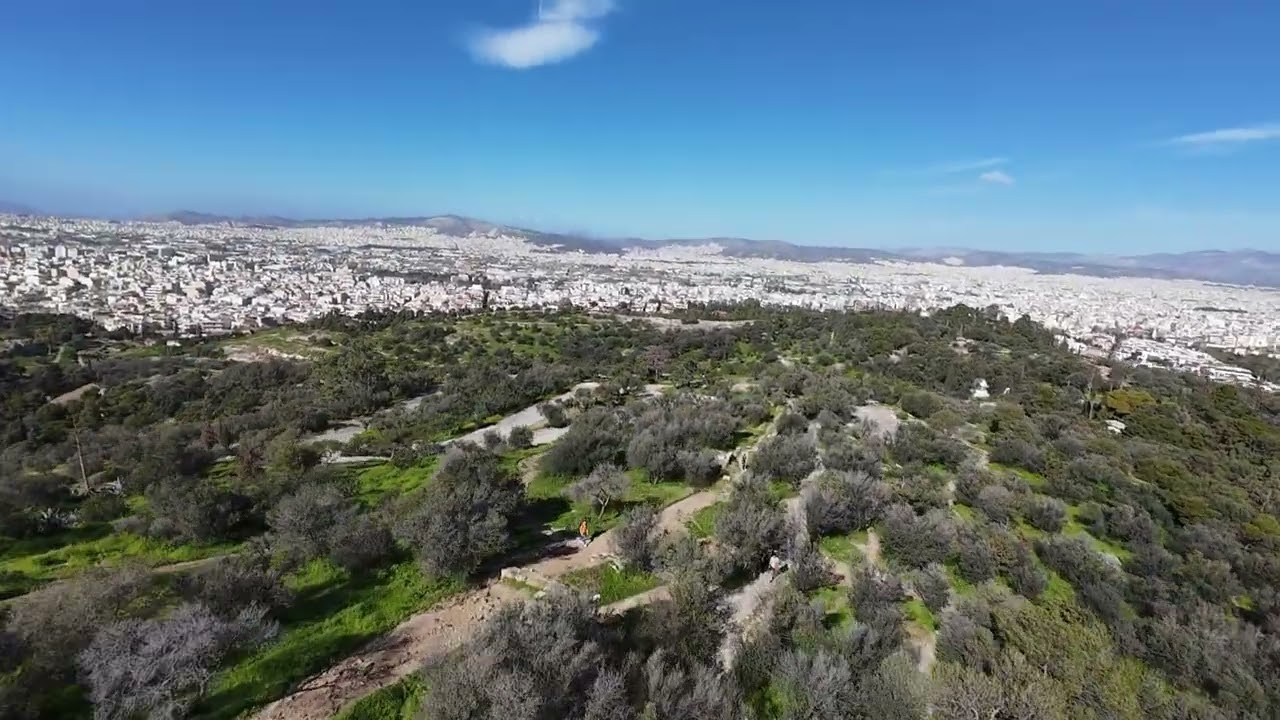 Athens from birds-eye view