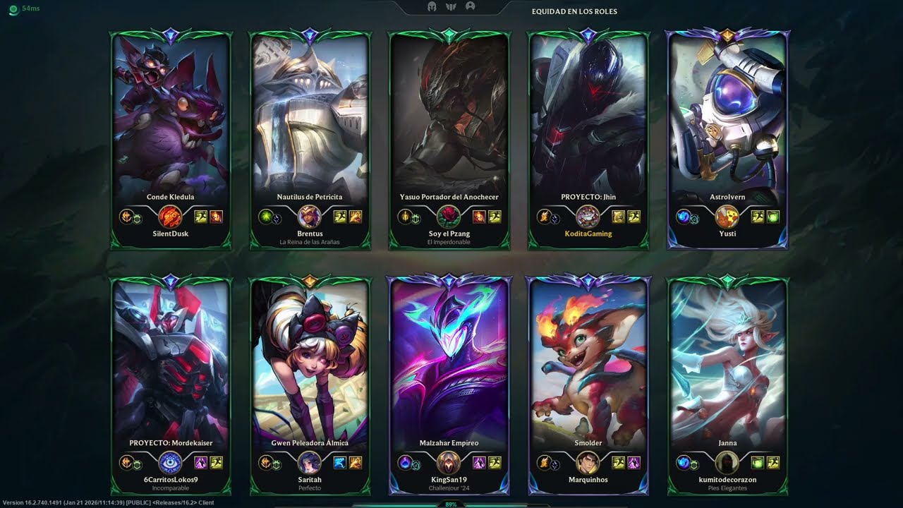GAMEPLAY - LOL - CLASIS