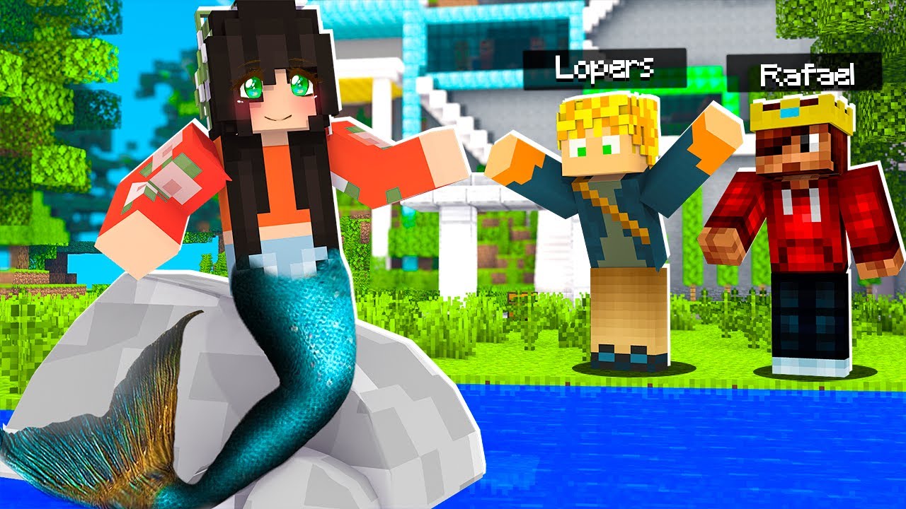 VIREI 1 SEREIA E DESCOBRIMOS TUDO NO MINECRAFT