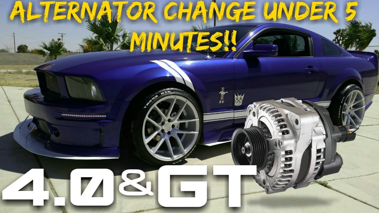 Alternator Change under 5 minutes!!! 2005-2009 Mustang V6 & V8