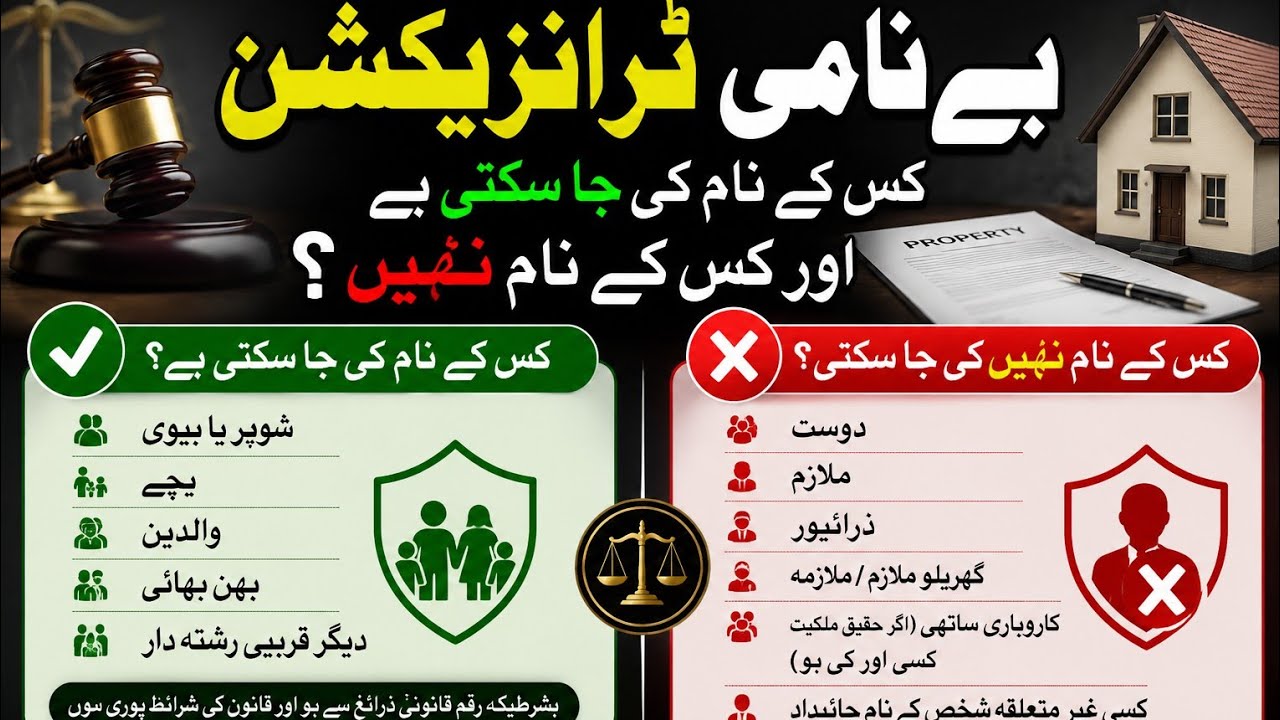 Who can & Who cannot be a Benamidar under Benami Transactions Law?