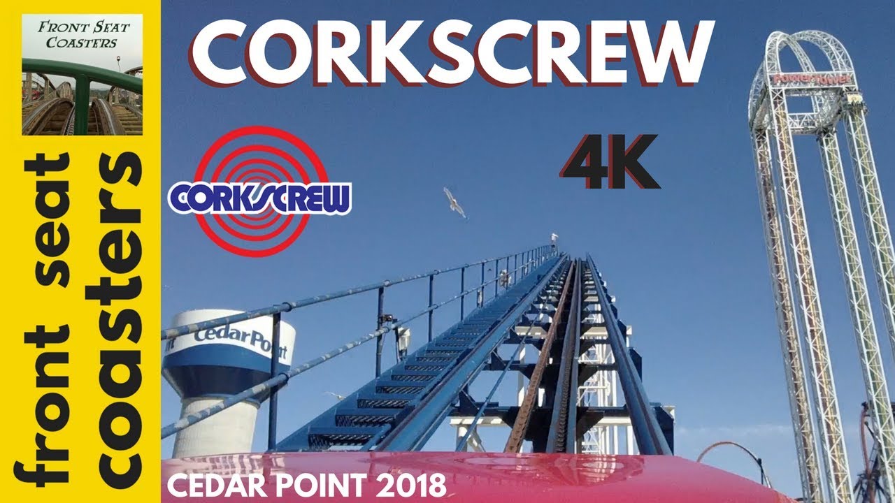 Corkscrew 4K POV Cedar Point 2018 Roller Coaster Front Seat On-Ride