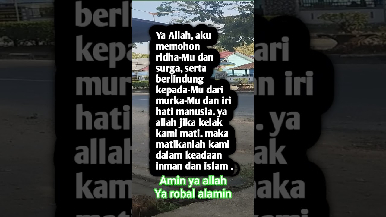 semoga allah mematikan kita dalam iman dan islam amin