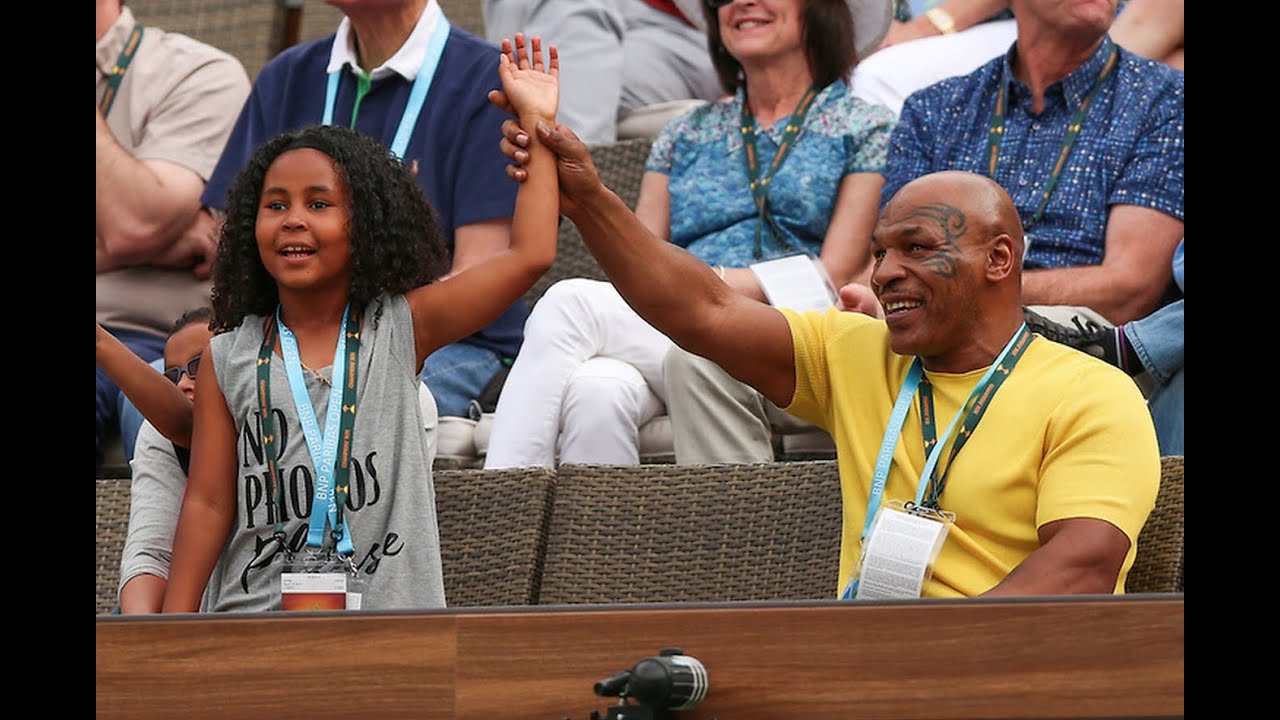 BNP Paribas Open: Mike Tyson & Daughter Visit IW
