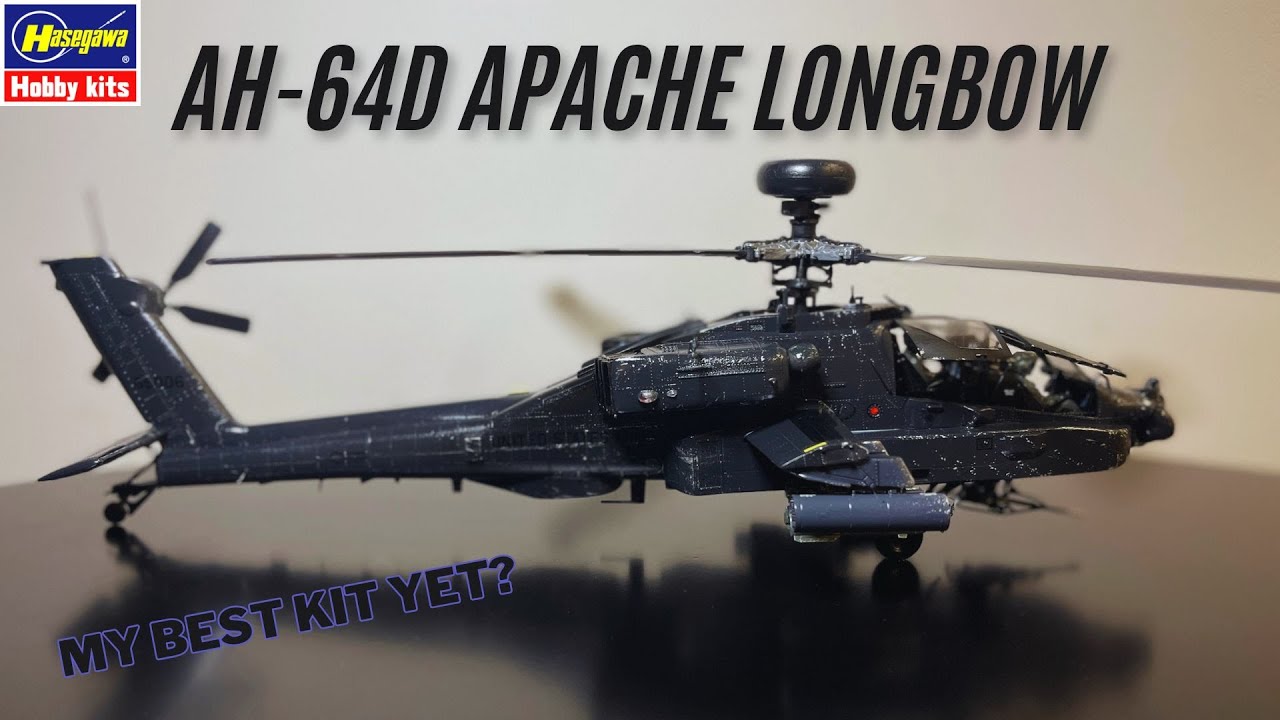 My Best Build Yet? AH 64D APACHE LONGBOW, FULL BUILD, 1:48, HASEGAWA. HELICOPTER#3